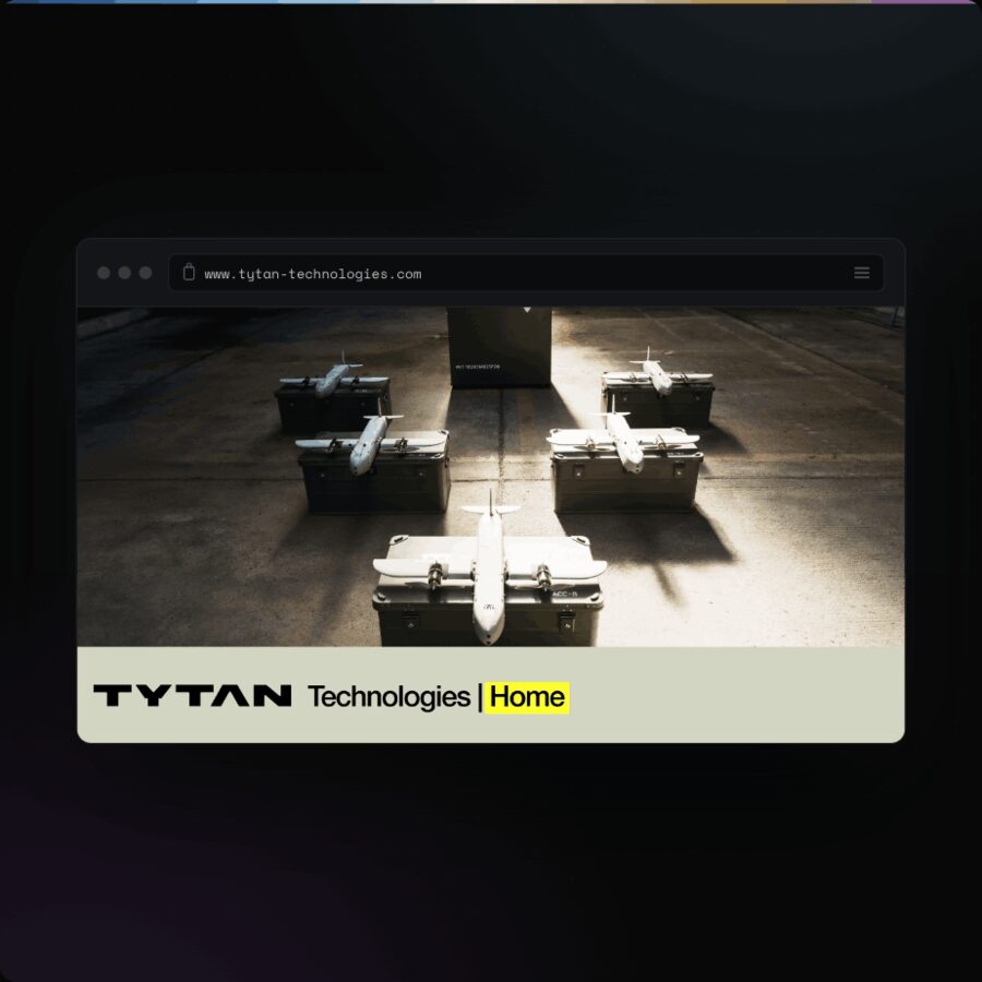 Screenshot der Webseite von Tytan Technologies